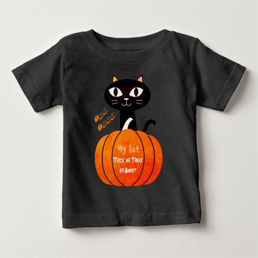 Trick or treat Black Cat Pumpkin Mijn 1e Halloween (Voorkant)