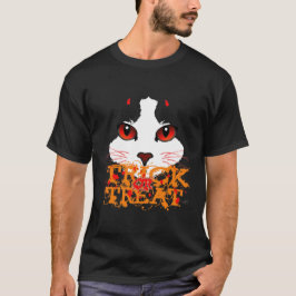 Trick or treat Black Cat T-shirt