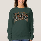Trick-or-Treat Bloemen Print Mama Sweatshirt (Voorkant)