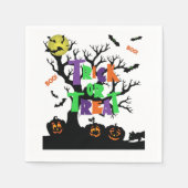 Trick or treat Boo 3 Ply Napkins Servet (Voorkant)