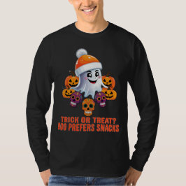 Trick or treat Boo Grappig Quote Halloween Party T-shirt