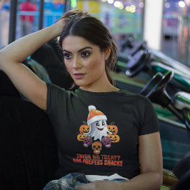 Trick or treat Boo Grappig Quote Halloween Party T-shirt