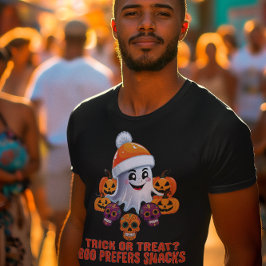 Trick or treat Boo Grappig Quote Halloween Party T-shirt