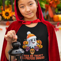 Trick or treat Boo Grappig Quote Halloween Party