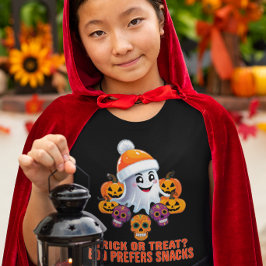 Trick or treat Boo Grappig Quote Halloween Party T-shirt