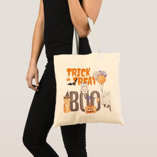 Trick or treat, BOO met KITTENS HALLOWEEN Tote Bag