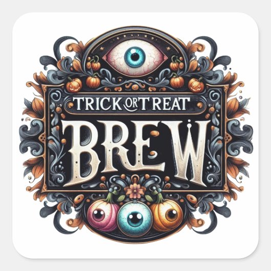 Trick or Treat Brew Sticker (Voorkant)