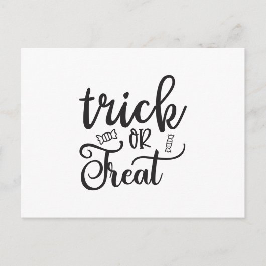 Trick or treat briefkaart (Voorkant)