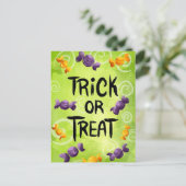Trick or treat briefkaart (Staand voorkant)