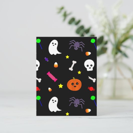 trick or treat briefkaart (Staand voorkant)