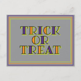 Trick or treat briefkaart