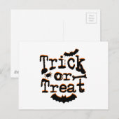 trick or treat briefkaart (Voorkant / Achterkant)