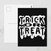 Trick or treat briefkaart (Voorkant / Achterkant)