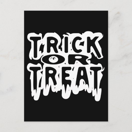 Trick or treat briefkaart (Voorkant)
