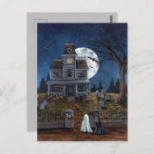 Trick or treat briefkaart (Voorkant / Achterkant)