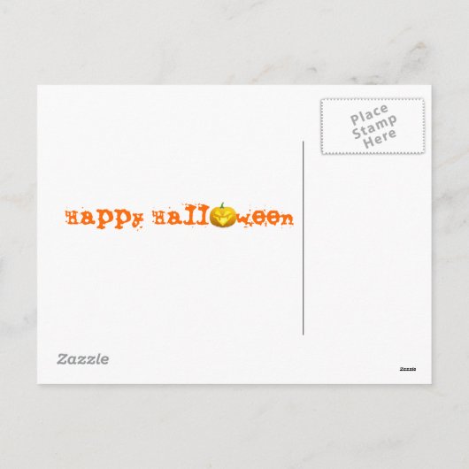 Trick or treat Briefkaart (Achterkant)