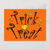 Trick or treat Briefkaart (Voorkant)