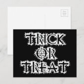 Trick or treat briefkaart (Voorkant / Achterkant)