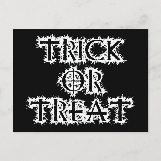 Trick or treat briefkaart (Voorkant)