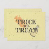  Trick or treat Briefkaart (Voorkant / Achterkant)
