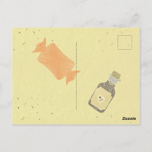  Trick or treat Briefkaart (Achterkant)