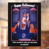 Trick or treat Briefkaart Raamsticker (Vel 2)
