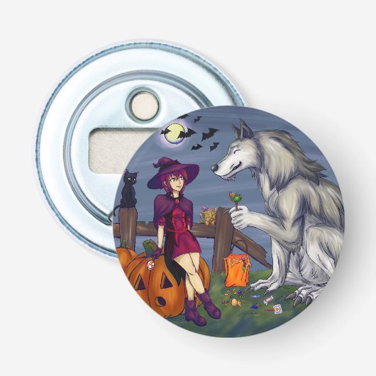 Trick or treat Buddies Button Flesopener (Voorkant)