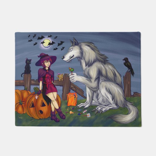 Trick or treat Buddies Deurmat (Voorkant)