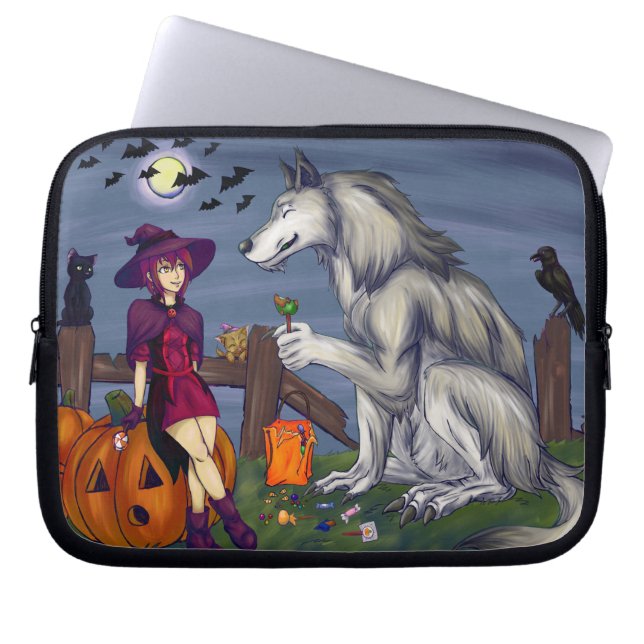 Trick or treat Buddies Laptop Sleeve (Voorkant)