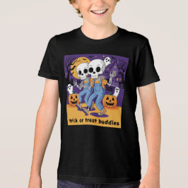 Trick or treat Buddies Skeleton Shirt Vriendschap
