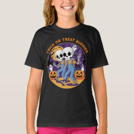 Trick or treat Buddies Skeleton Shirt Vriendschap