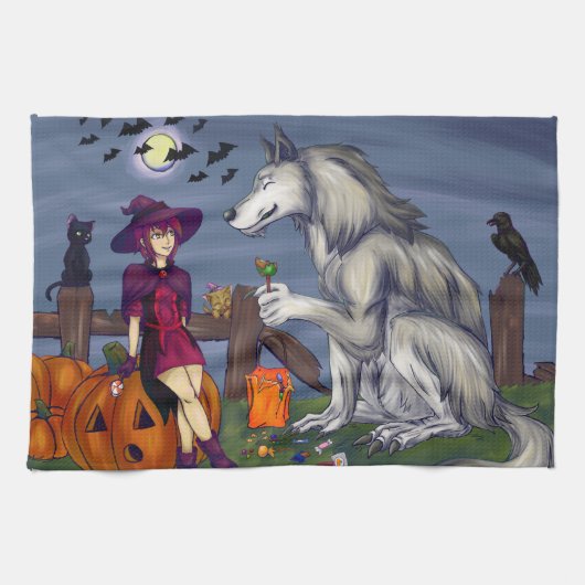 Trick or treat Buddies Theedoek (Horizontaal)