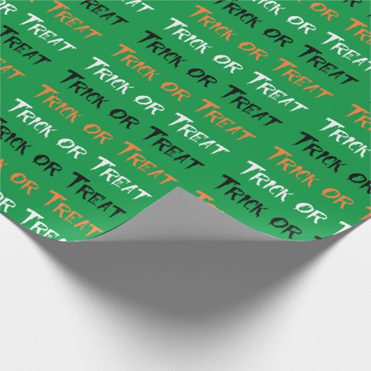 Trick or treat cadeaupapier (Hoek)