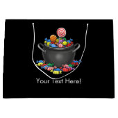 Trick or Treat Candy Cauldron Groot Cadeauzakje (Voorkant)