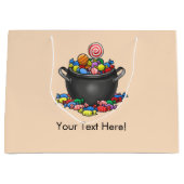 Trick or Treat Candy Cauldron Groot Cadeauzakje (Voorkant)