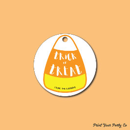 Trick or treat Candy Corn Gift Label