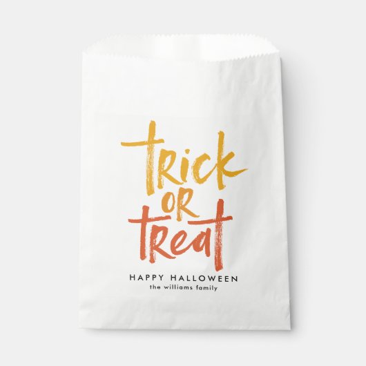 Trick or treat Candy Corn Halloween Bedankzakje (Voorkant)