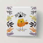 Trick or treat Candy Corn Halloween | Button (Voorkant)