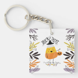 Trick or treat Candy Corn Halloween | Button Sleut Sleutelhanger