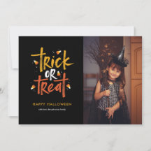 Trick or treat Candy Corn Halloween fotokaart