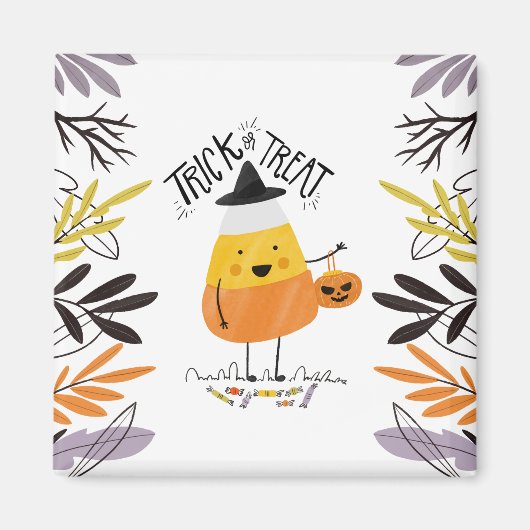 Trick or treat Candy Corn Halloween | Magneet (Voorkant)
