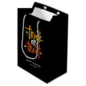 Trick or treat Candy Corn Halloween Medium Cadeauzakje (Voorkant Gekanteld)