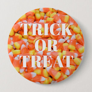 Trick or treat - Candy Corn - Halloween Ronde Button 4,0 Cm