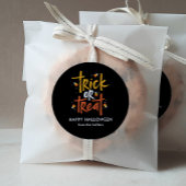 Trick or treat Candy Corn Halloween Ronde Sticker