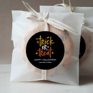 Trick or treat Candy Corn Halloween Ronde Sticker