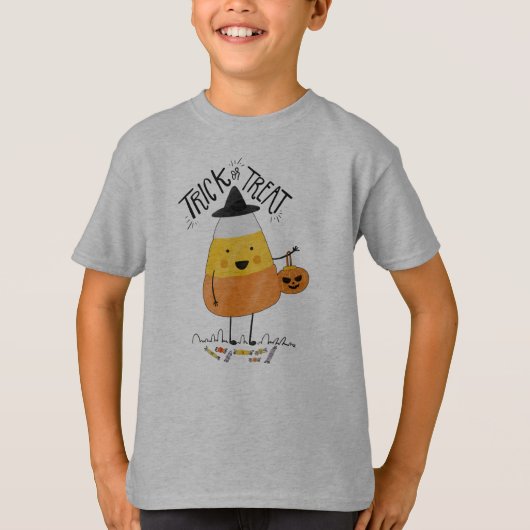 Trick or treat Candy Corn Halloween | Shirts (Voorkant)