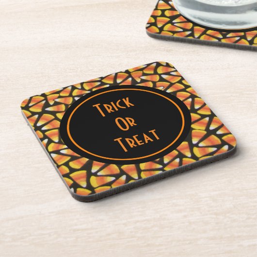 Trick or treat Candy Corn Onderzetters (Linkerzijde)