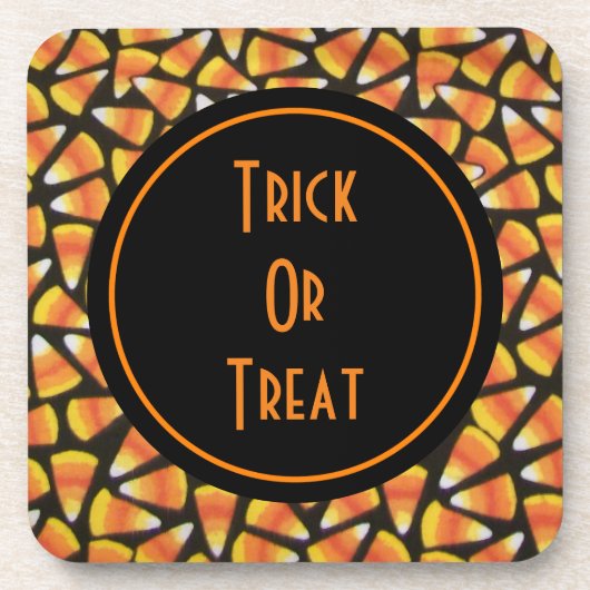Trick or treat Candy Corn Onderzetters (Voorkant)