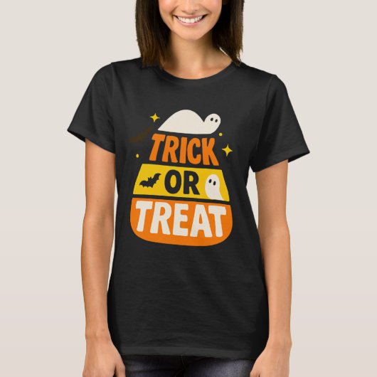 Trick or treat Candy Corn T-shirt (Voorkant)