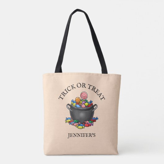 Trick or Treat Candy Pot Tote Bag (Achterkant)